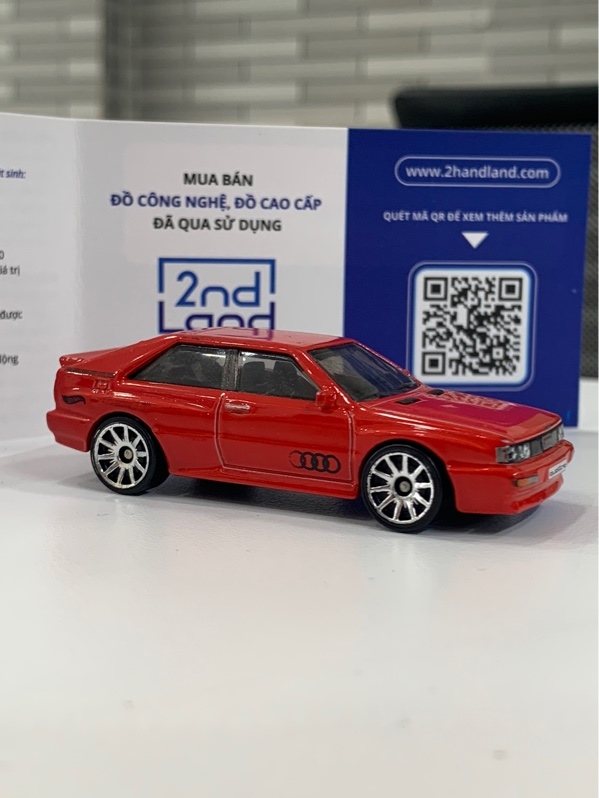 Xe mô hình Hotwheels 87 Audi Quattro - Màu đỏ - Ngoại hình: 97% - Body