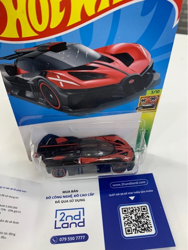 Xe mô hình Hotwheels Bugatti Bolide - Màu đỏ đen - Newseal