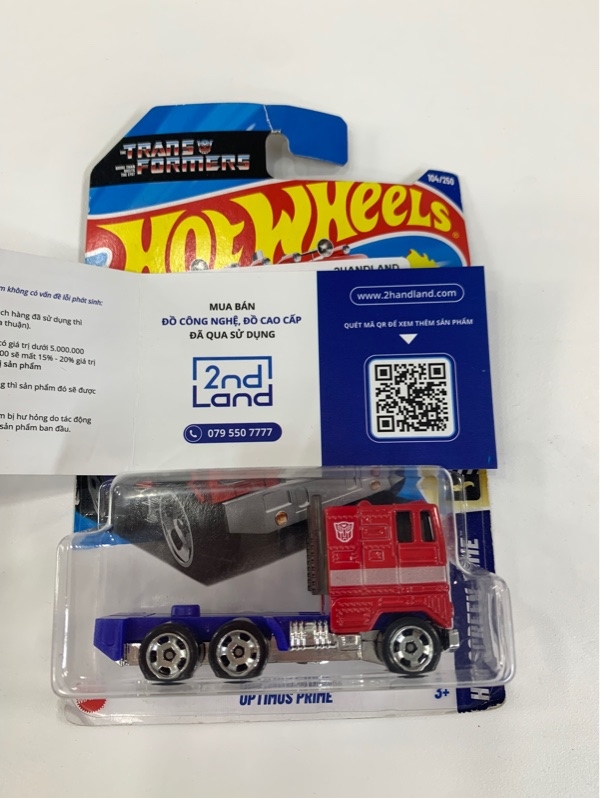 Xe mô hình Hotwheels Optimus Prime - Màu đỏ xanh - Newseal