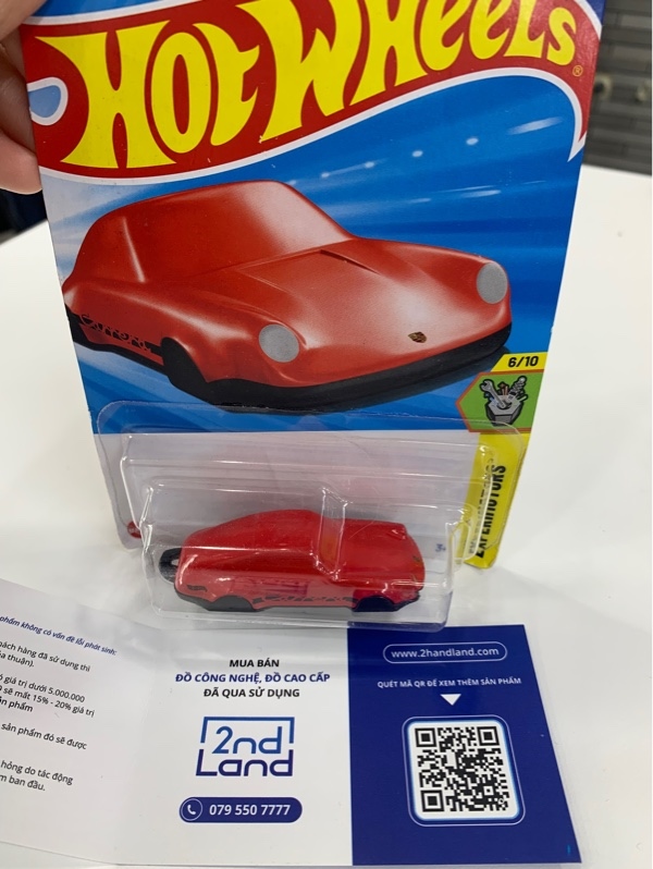 Xe mô hình Hotwheels Porsche 911 Carrera Clip - Màu đỏ - Newseal