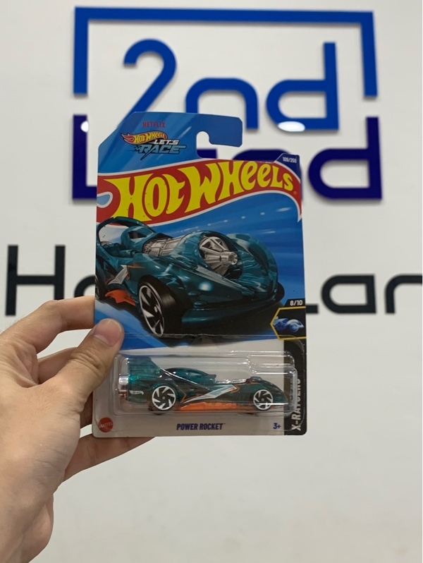 Xe mô hình Hotwheels Power rocket - Màu xanh - Newseal