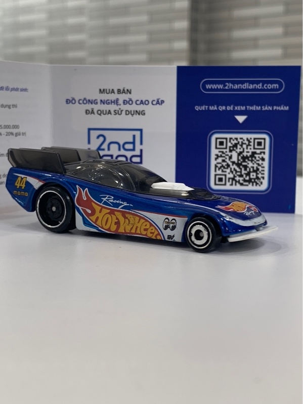 Xe mô hình Hotwheels suppercharged - Màu xanh - Ngoại hình: 98% - Body