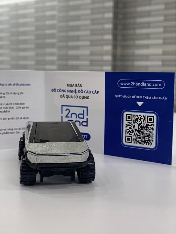 Xe mô hình Hotwheels Tesla Cybertruck - Màu đen bạc - Ngoại hình: 98% - Body