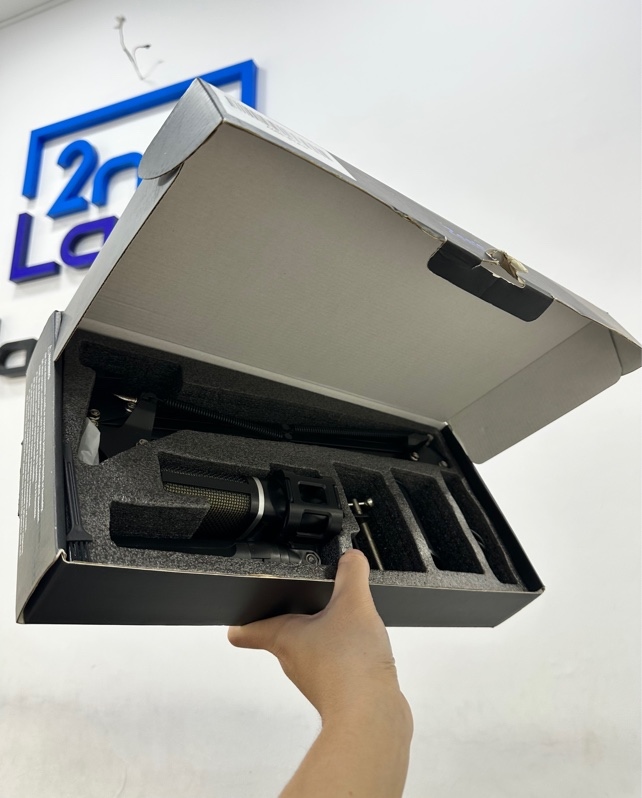 ZealSound Gaming USB Microphone A68S - Màu đen - Ngoại hình 97% - Chân cố định bàn, chắn gió Ốc gỉ sét - Kèm box