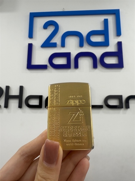 Zippo American Classic - 12/1996 - Màu vàng - Ngoại hình 97% - Body