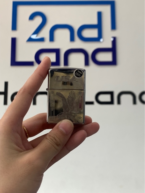 Zippo American eagle (đại bàng mỹ) - Màu bạc - Newseal