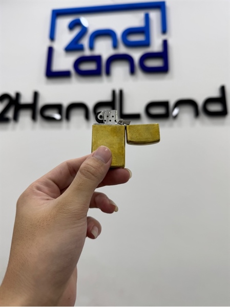 Zippo Brushed Brass Engraved - Màu vàng đồng - Ngoại hình 97% - Body 2