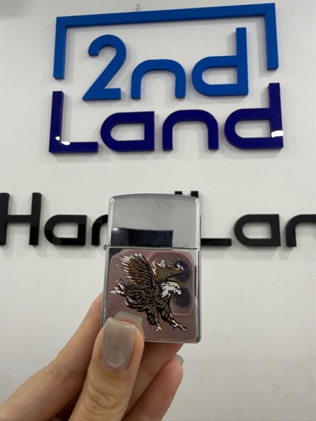Zippo chủ đề đại bàng 05/1997 - Màu bạc - Ngoại hình 97% - Kèm Box 1