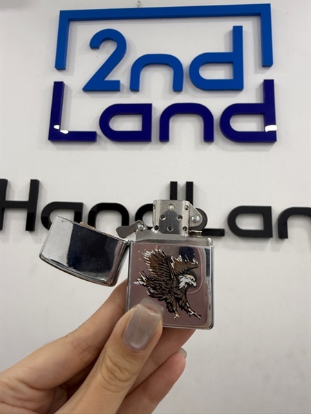 Zippo chủ đề đại bàng 05/1997 - Màu bạc - Ngoại hình 97% - Kèm Box 2
