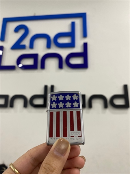 Zippo Cờ Mỹ 10/1994 - Màu bạc - Ngoại hình 96% - Body