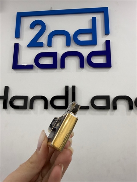 Zippo đồng mạ vàng ốp hổ phách 09/1991 - Màu vàng - Ngoại hình 97% - Body 2