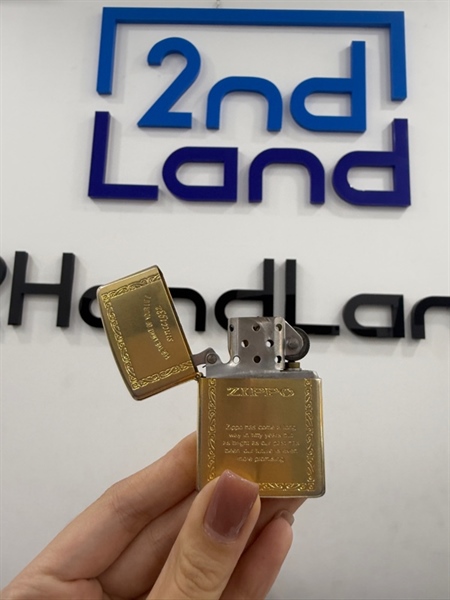 Zippo For The Light Of Your Life - 02/1993 - Màu vàng - Ngoại hình 97% - Body 1