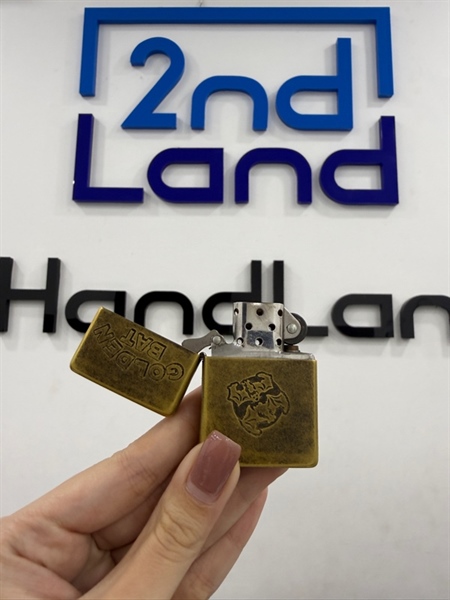 Zippo Golden Bat 1985 - Màu vàng - Ngoại hình 97% - Box 1