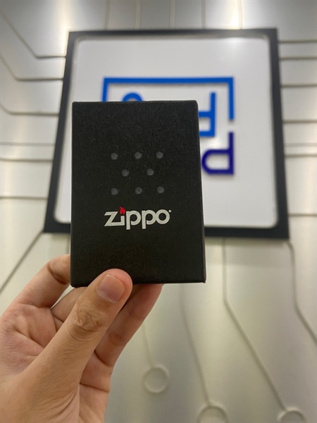 Zippo Houston Texas USA - Màu bạc - Ngoại hình: 98% - Kèm Box