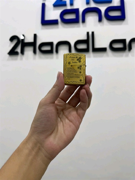 Zippo Khắc 3D Cha Con Ý Nghĩa - C24 - Màu vàng đồng - Ngoại hình 98% - Fullbox 2