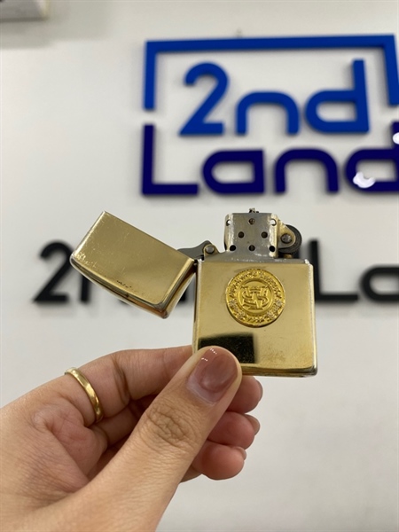 Zippo logo tròn 08/1992 - Màu vàng - Ngoại hình 96% - Body 1