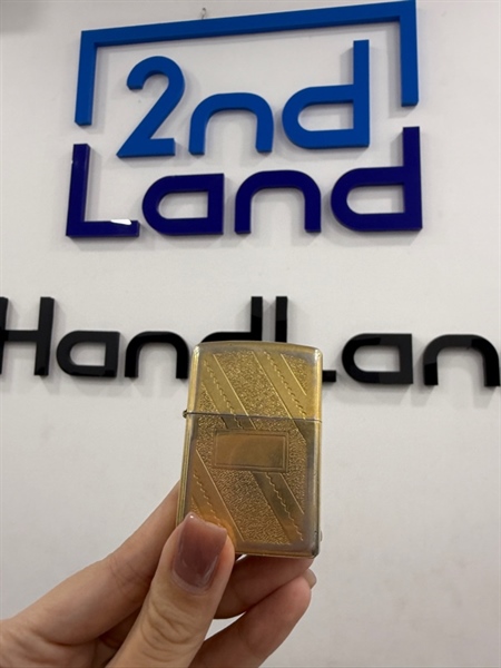 Zippo Mạ Vàng T8/1990 - Màu vàng - Ngoại hình 97% - Body
