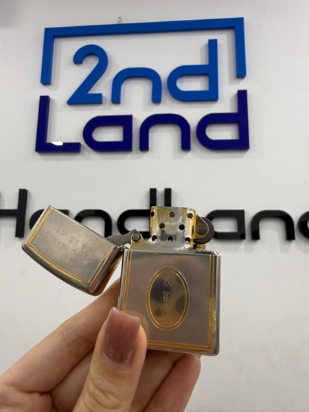Zippo Mạ Vàng T8/1995 - Màu vàng - Ngoại hình 97% - Body