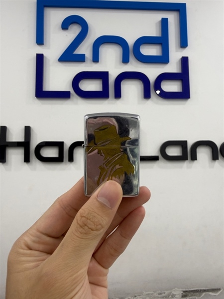 Zippo Marlboro họa tiết cao bồi T9/1989 - Màu bạc - Ngoại hình 97% - Body