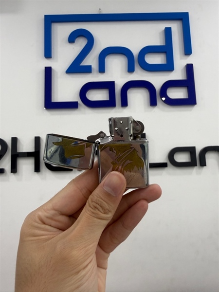 Zippo Marlboro họa tiết cao bồi T9/1989 - Màu bạc - Ngoại hình 97% - Body 1