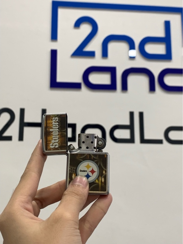 Zippo NFL Steelers Pittsburgh Brushed Chrome - Màu bạc - Ngoại hình: 98% - Body