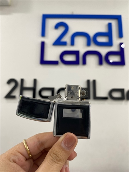 Zippo ốp đá đen 08/1994 - Màu bạc - Ngoại hình 97% - Body 1