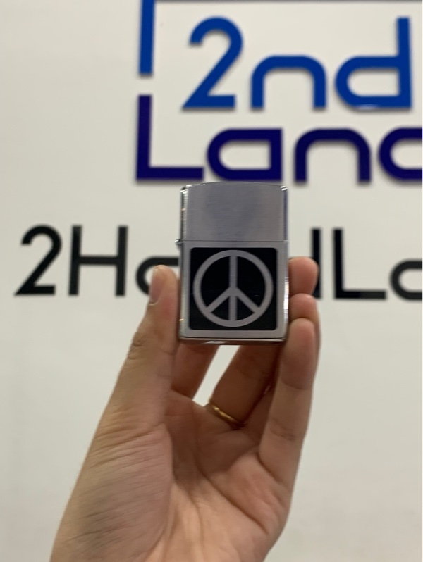 Zippo peace sign - Màu bạc - Newseal