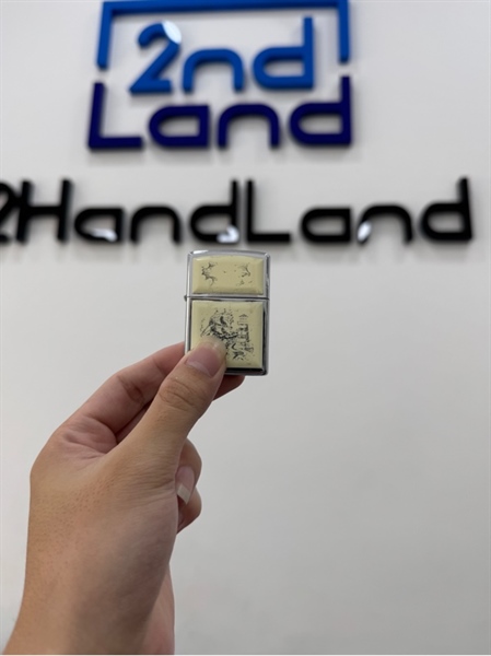 Zippo Scrimshaw Ship 01/2000 - Màu bạc - Ngoại hình 98% - Body