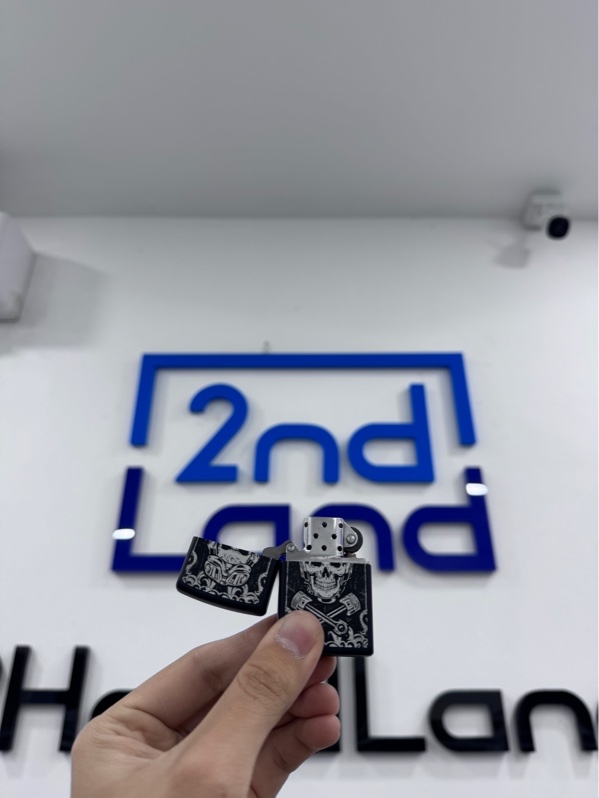 Zippo Skull Wrenches Black Matte 15 - T11/2015 - Ngoại hình 97% - Xước - Body