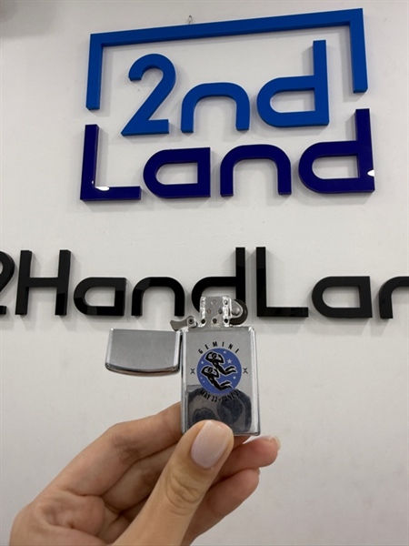 Zippo Slim Gemini 1973 - Màu bạc - Ngoại hình 97% - Body