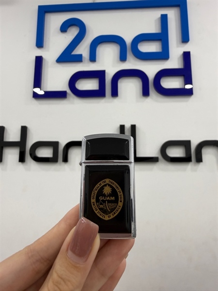 Zippo Slim Guam 03/1993 - Màu bạc - Ngoại hình 97% - Body