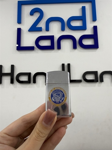 Zippo Slim House Of Representatives United States 1981 - Màu bạc - Ngoại hình 97% - Body