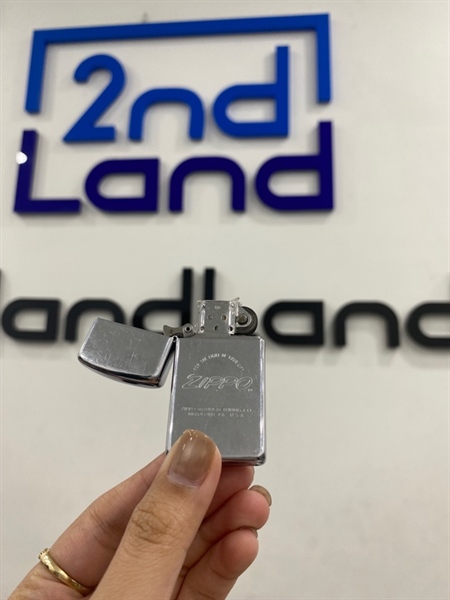 Zippo Slim Logo 01/1989 - Màu bạc - Ngoại hình 97% - Body 1