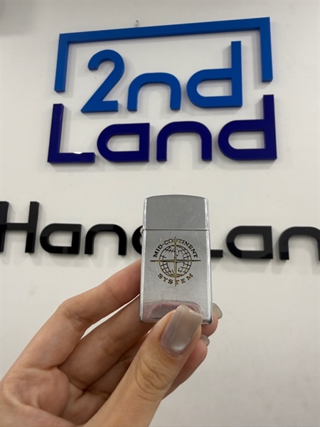 Zippo Slim Mid Continent 1964 - Màu bạc - Ngoại hình 97% - Body