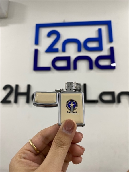 Zippo Slim Saipan 01/1993 - Màu bạc - Ngoại hình 98% - Body 1