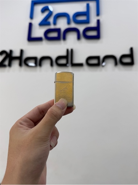 Zippo Slim Saipan Map T11/1987 - Màu vàng - Ngoại hình 97% - Body