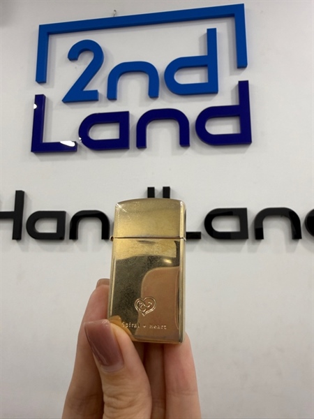 Zippo Slim Spiral+Heart T8/2002 - Màu vàng - Ngoại hình 97% - Body
