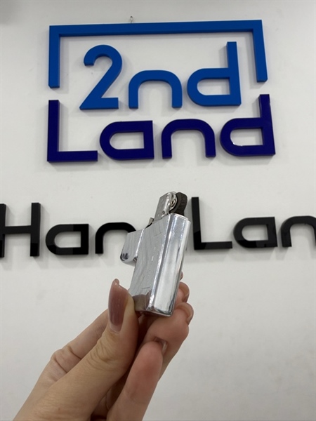 Zippo Slim vân xéo khắc Helen 1964 - Màu bạc - Ngoại hình 98% - Body 2