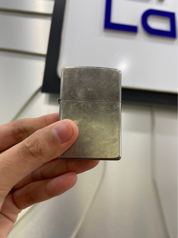 Zippo USA 207 Regular Street Chrome - Màu bạc - Ngoại hình: 97% - Rep 1:1 - Kèm Box
