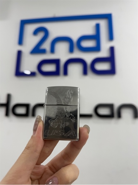 Zippo USA Eagle 2019 - Màu bạc - Ngoại hình 98% - Hết xăng - Body