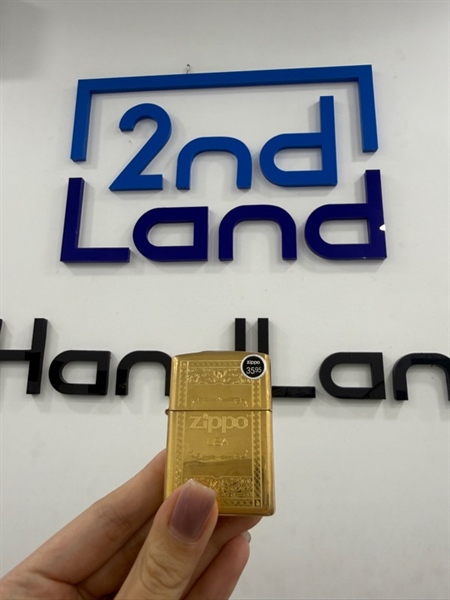 Zippo USA T2/2025 - Màu vàng - Ngoại hình 98% - Kèm box 1