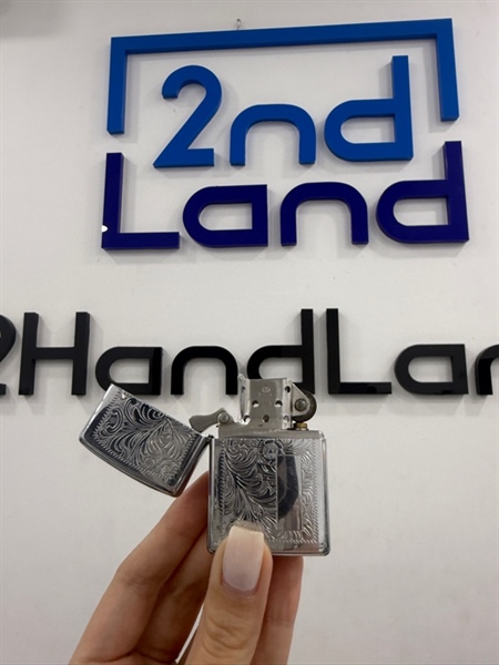 Zippo Venetian 12/1996 - Màu bạc - Ngoại hình 98% - Body 1