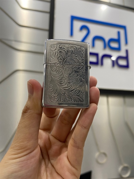Zippo Venetian 352 Chrome - Màu bạc - Ngoại hình: 97.5% - Body