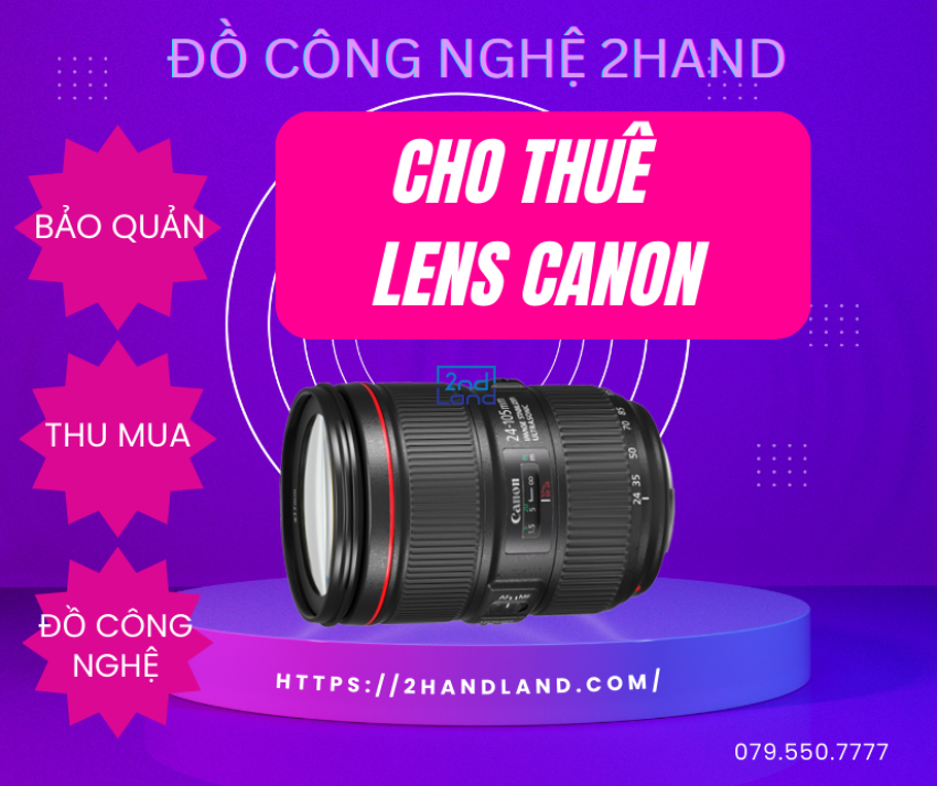 Cho thuê lens Canon