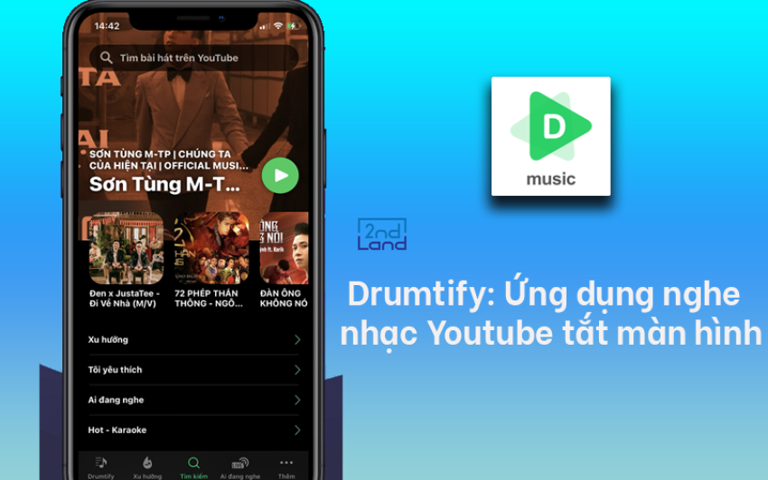 App nghe nhạc YouTube khi tắt màn hình iOS 12