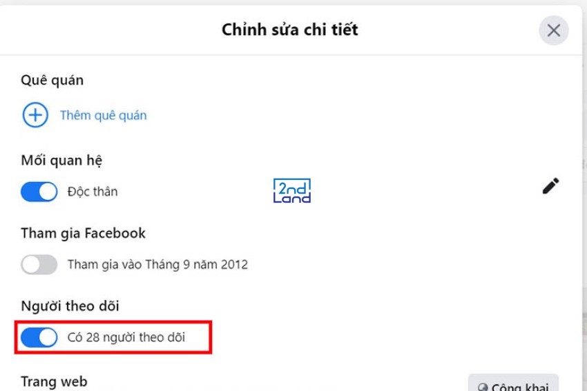 Cách bật theo dõi trên Facebook 22