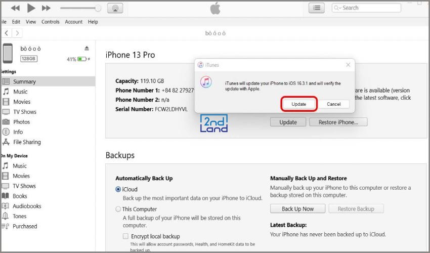 Cách cập nhật ios 8