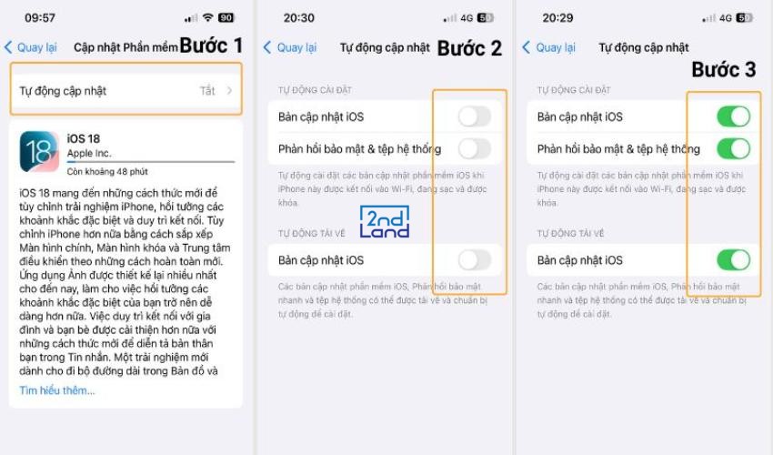 Cách cập nhật ios 4