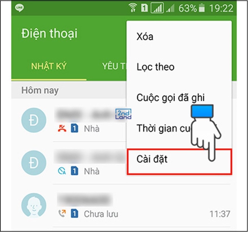 Cách chặn số lạ 2