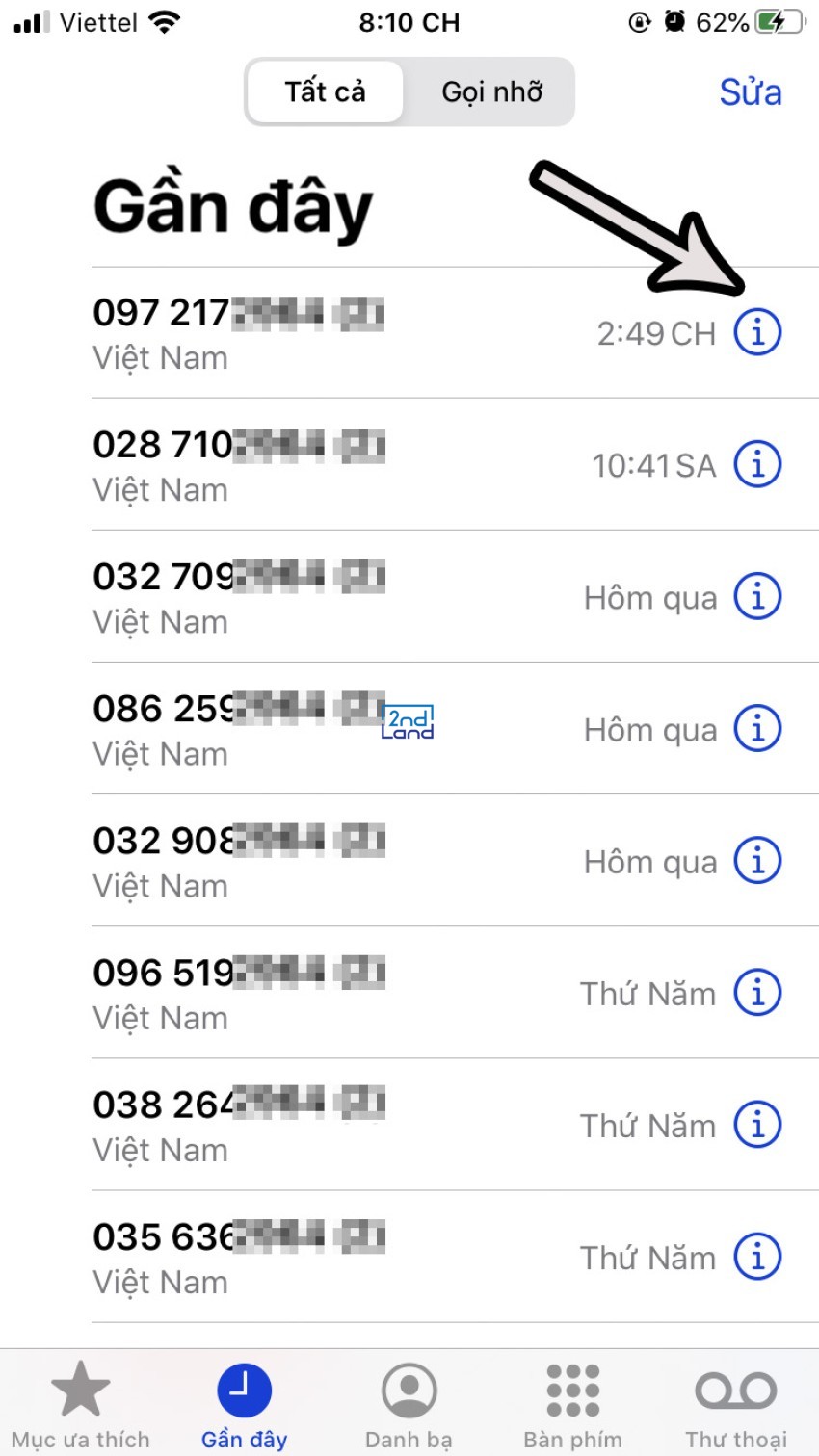 Cách chặn số lạ 6